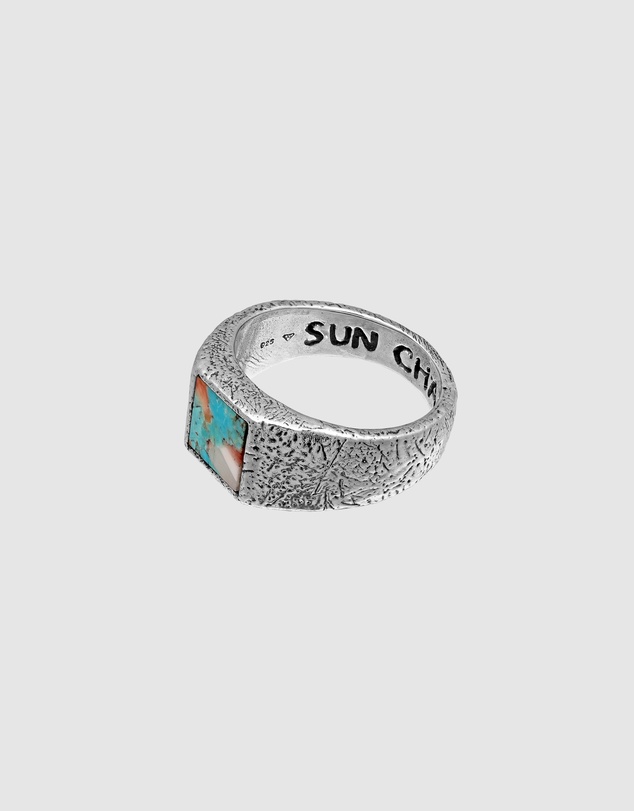 Haze & Glory - ICONIC EXCLUSIVE - Sun Chaser Turquoise Signet Ring in 925 Silver