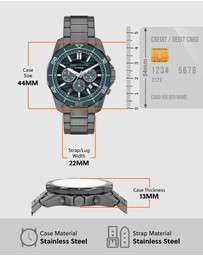 Armani Exchange - Gun-Metal Chronograph Watch