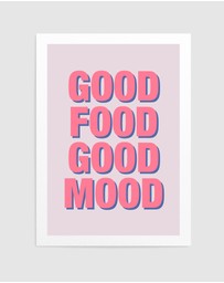 Olive et Oriel - Positive Vibes Meal by Athene Fritsch Art Print