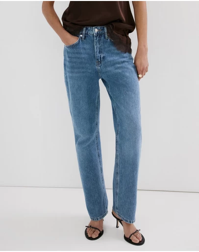 M.N.G - Matilda Medium-Rise Straight-Fit Jeans