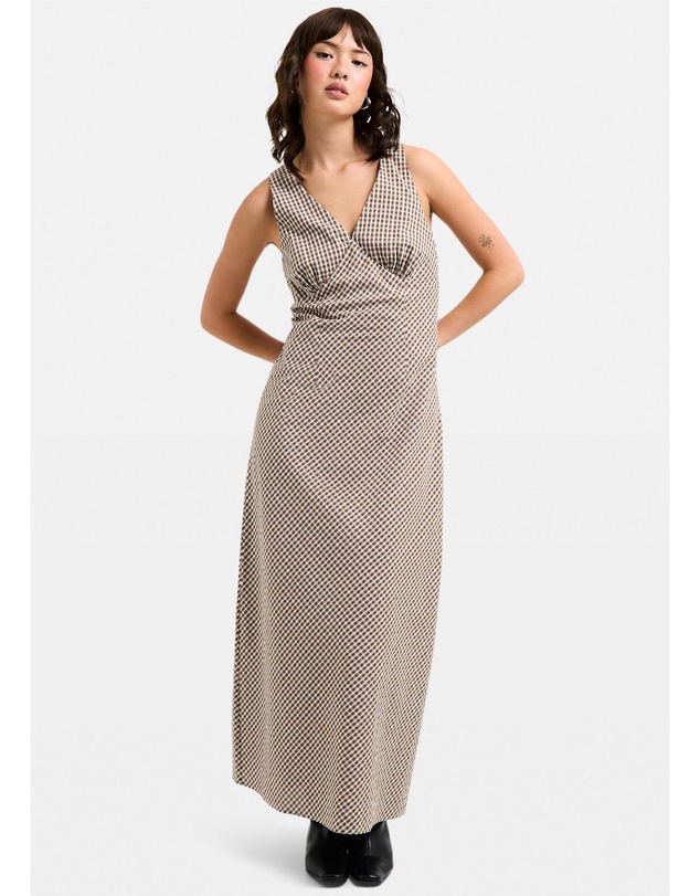 Subtitled - Kaia V Neck Midi Dress