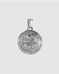 Kuzzoi - ICONIC EXCLUSIVE - Pendants Men Pendant Compass Solid in 925 Sterling Silver Oxidised