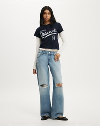 Cotton On - Petite Low Rise Straight Jean