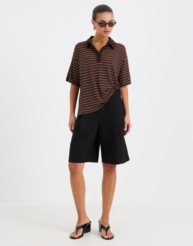 Calli - Estelle Stripe Polo Shirt