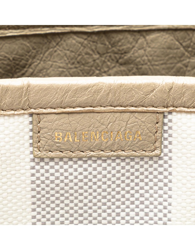 Pre-Loved by Azura Reborn - Pre-Loved Medium Woven Calfskin Barbes East West Shopper Bag