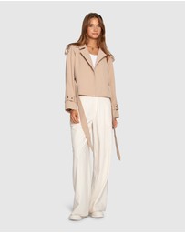 Belle & Bloom - Fast Car Cropped Trench