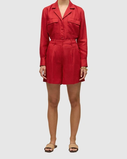 Trenery - Linen Tailored Short