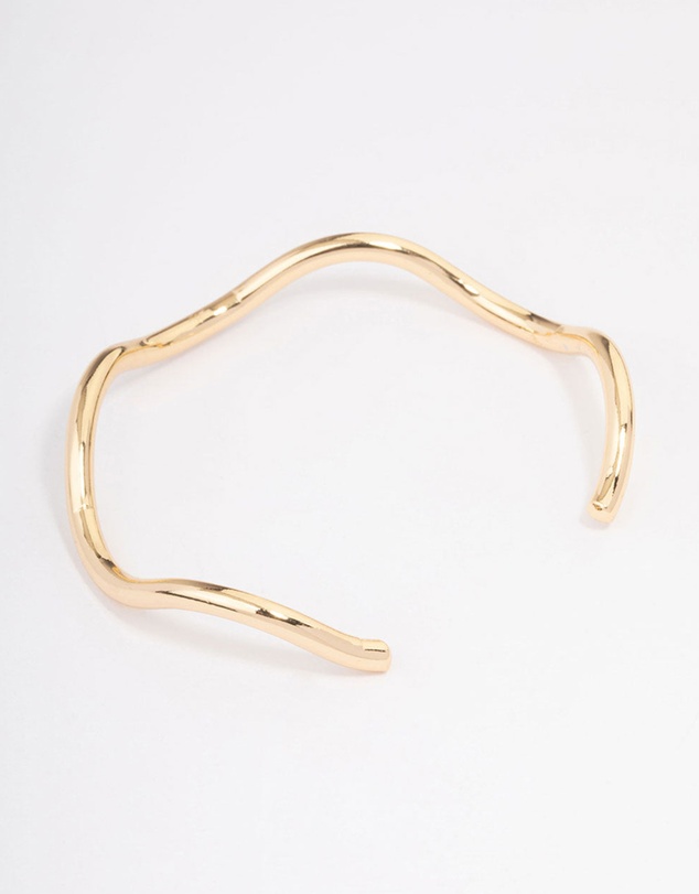 Lovisa - Gold Plated Wavy Wrist Cuff