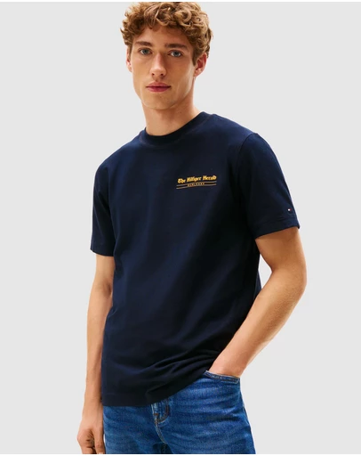 Tommy Hilfiger - Back Logo Jersey Crew Neck T-Shirt