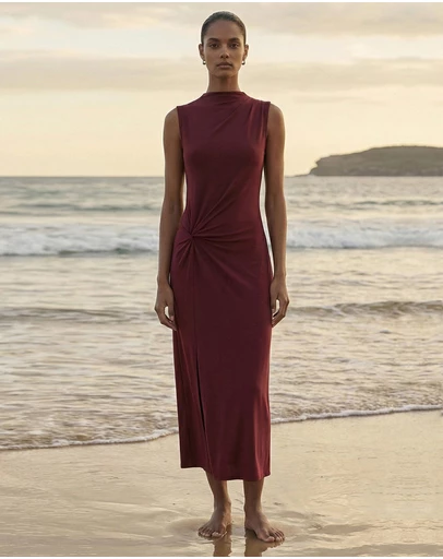 Staple the Label - Velo Twist Midi Dress