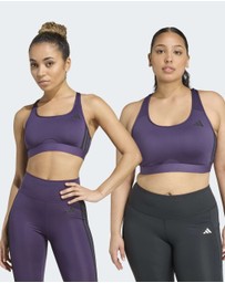 adidas Performance - PrimeLiftReact Train Medium Support 3-stripes Bra Womens