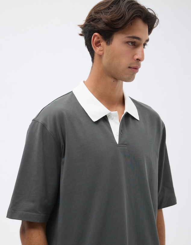 AERE - Boxy Contrast Polo