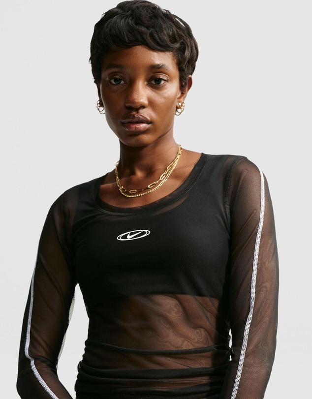 Nike - Nike Sportswear Slim Long-Sleeve Sheer Top
