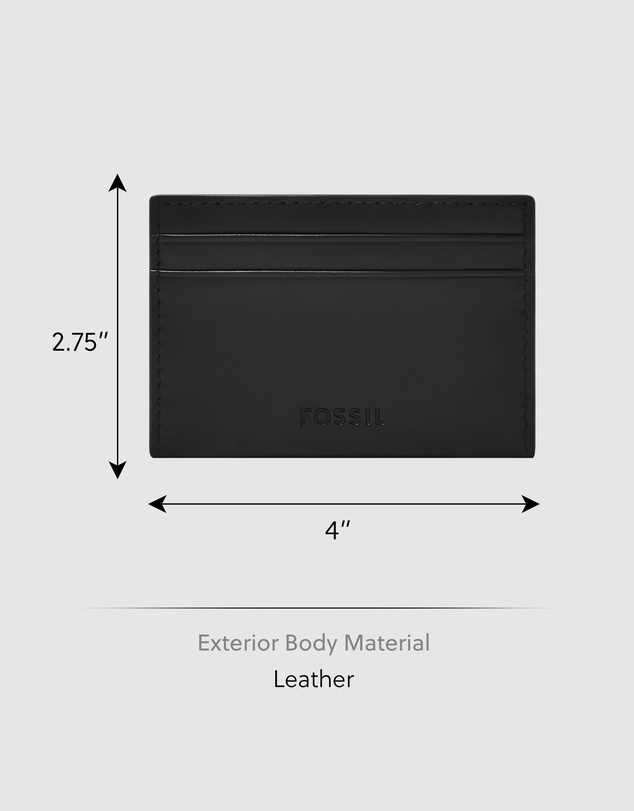 Fossil - Derrick Black Card Case