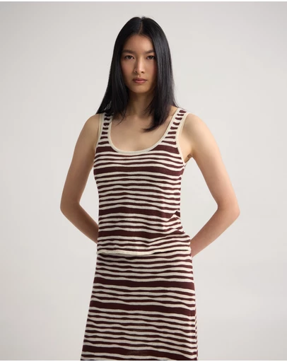 Oxford - Nelly Ramie Striped Tank