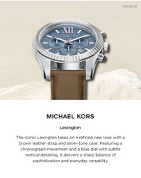 Michael Kors - Lexington Brown Chronograph Watch