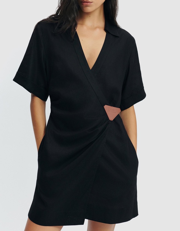 Aje Studio - Corine Wrap Mini Dress - ICONIC EXCLUSIVE
