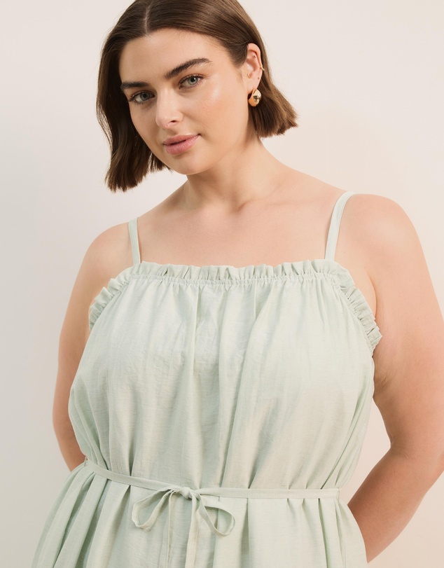 Atmos&Here Curvy - Brooks Linen Blend Maxi Dress