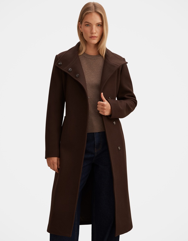 Forever New - Phoebe Funnel Neck Coat