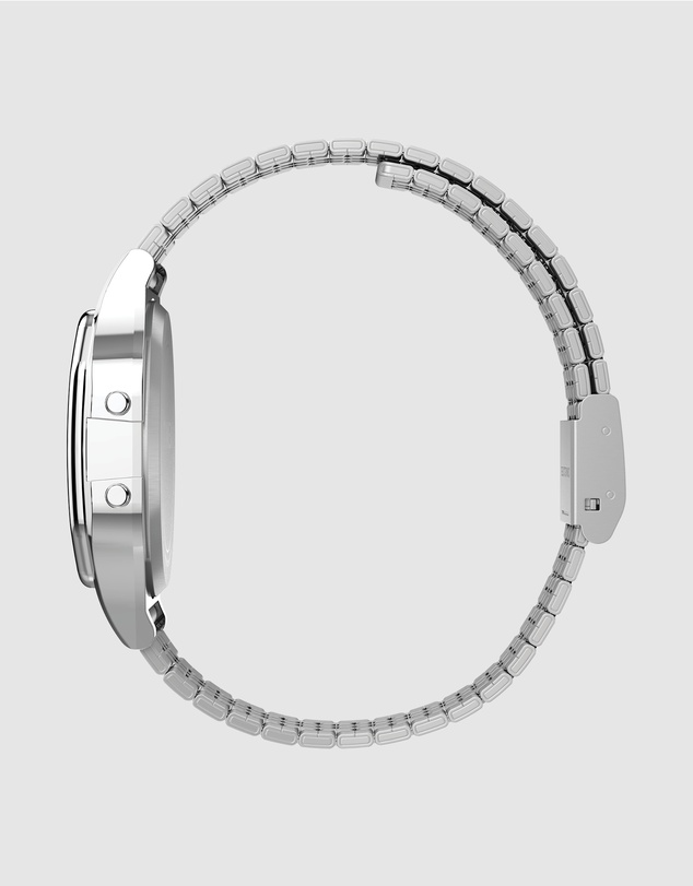 TIMEX - TIMEX T-80 34mm Silver-tone case and bracelet