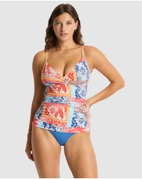 Sea Level Australia - Coco Island Cross Front Scoop Back Tankini
