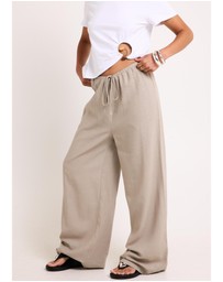 Subtitled - Hideaway Linen Wide Leg Pants