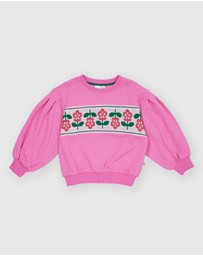 Goldie + Ace - Flower Garden Sweater - Babies-Kids