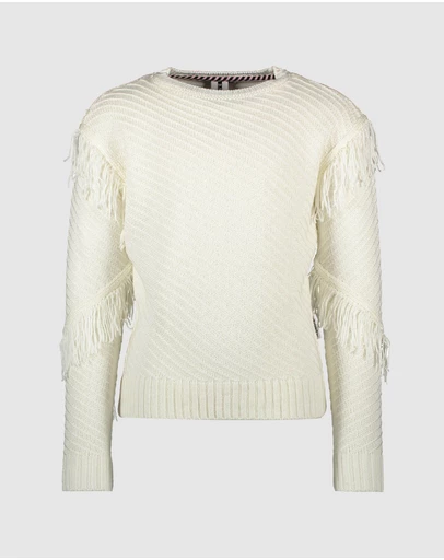 B.Nosy - Knit Jumper With Fringes - Kids-Teens