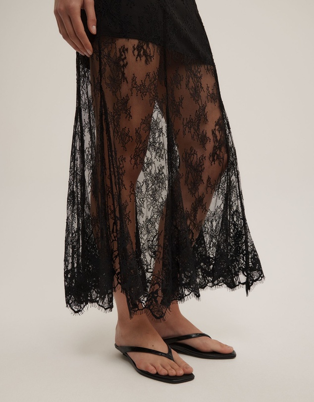 Witchery - Lace Panel Maxi Skirt