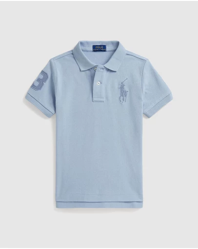 Polo Ralph Lauren - Big Pony Cotton Mesh Polo Shirt - Kids