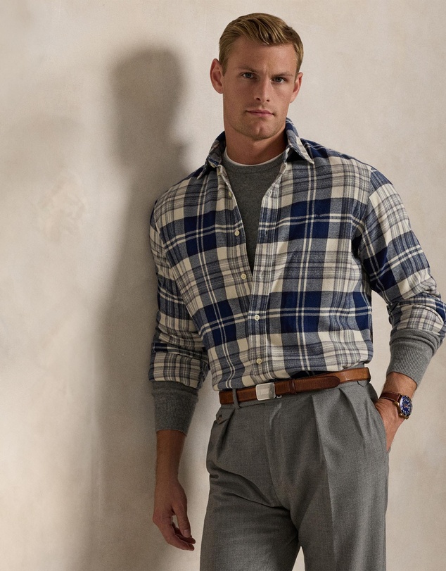 Polo Ralph Lauren - Custom Fit Plaid Brushed Flannel Shirt