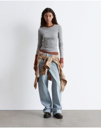 & Other Stories - Ribbed LS Top