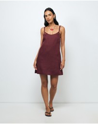 AERE - Haisley Linen Mini Dress