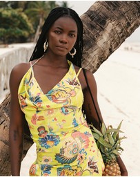 KINGA CSILLA - Bacio Di Mare Halter Midi Dress