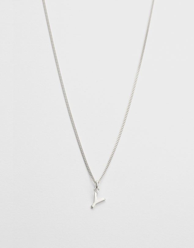 Kirstin Ash - Y Outline Initial Necklace