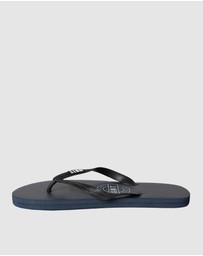 UNIT - UNIT Mens Stamp Flip Flops