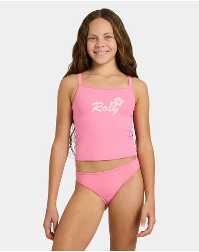 Roxy - Girls 8 to 16 Summer Wave Tankini Two Piece