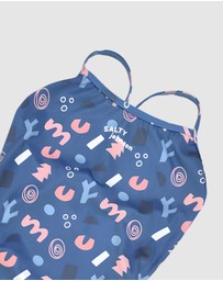 Salty Johnson - Squiggles Thin Strap One Piece