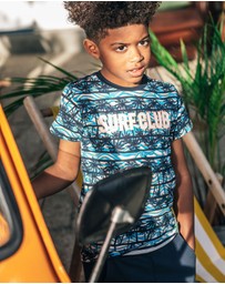 B.Nosy - Organic Palm Print T-Shirt - Kids-Teens