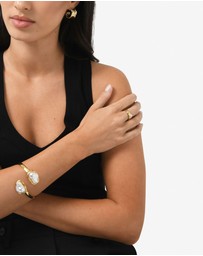 Forcast - Clara Pearl Gold Plated Ring
