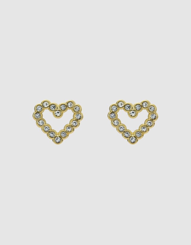 Ted Baker - Amorina Crystal Halo Heart Stud Earrings