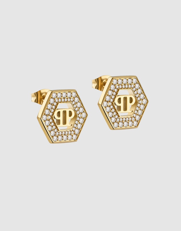 Philipp Plein - Legacy Gold-Tone Earrings
