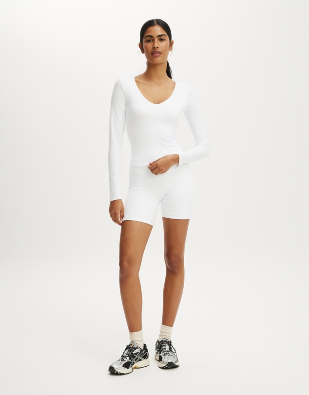Cotton On Body Active - Ultra Soft Scoop Neck Long Sleeve Top