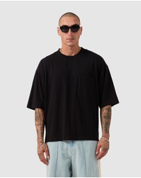 Zanerobe - Cropped Slub Flow Tee Black