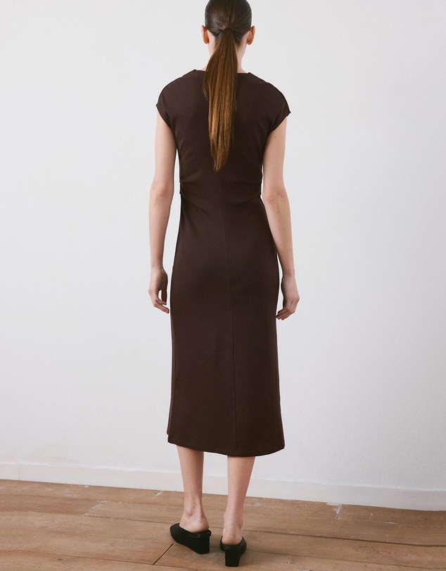 M.N.G - Midi-Dress With Draped Detail