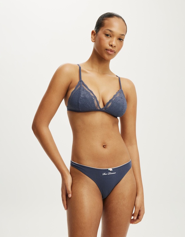 Cotton On Body - Everyday Lace Triangle Padded Bralette