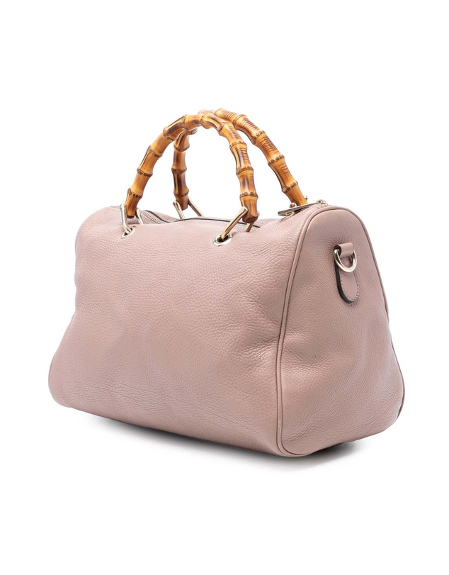 Pre-Loved by Azura Reborn - Pre-Loved Medium Calfskin Bamboo Shopper Boston Bag