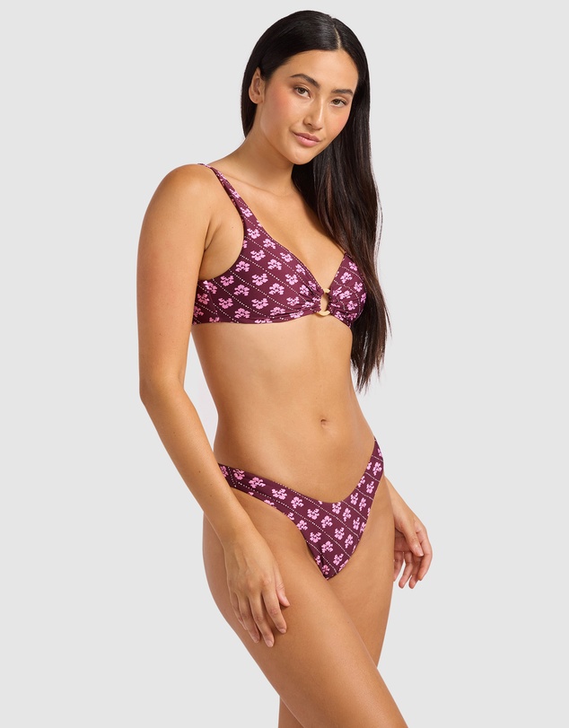 Seafolly - Batik Bloom High Cut Bikini Bottom
