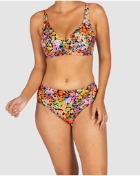 Baku Swimwear - Biarritz Ruched Mid Bikini Bottom