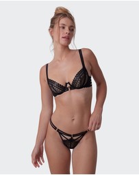 Bras N Things - Night Games Spoil Me Bra-Black